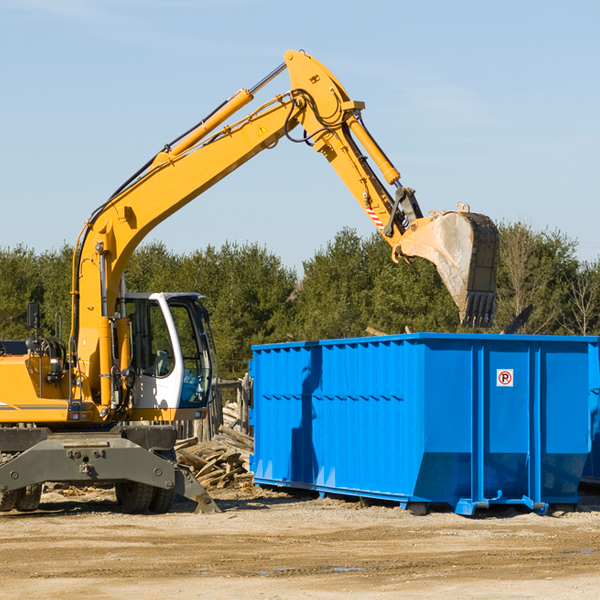 can i choose the location where the residential dumpster will be placed in Halma MN